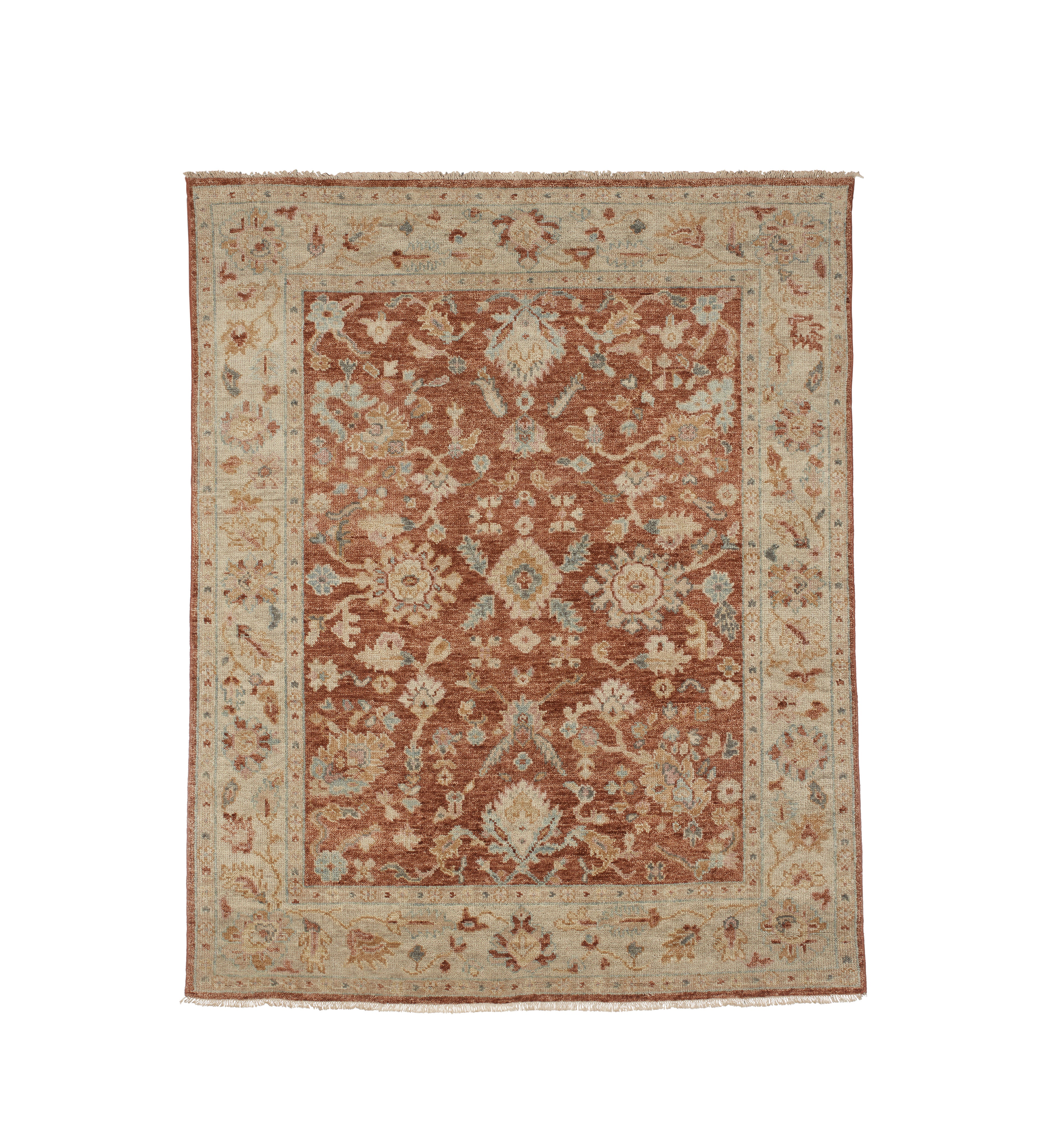 Rudaki Rug 240x305cm - Weathered Natural Brown | OKA