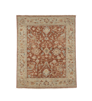 Rudaki Rug 240x305cm - Rust Orange | OKA