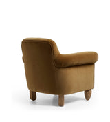 Rupert Velvet Armchair - Fawn