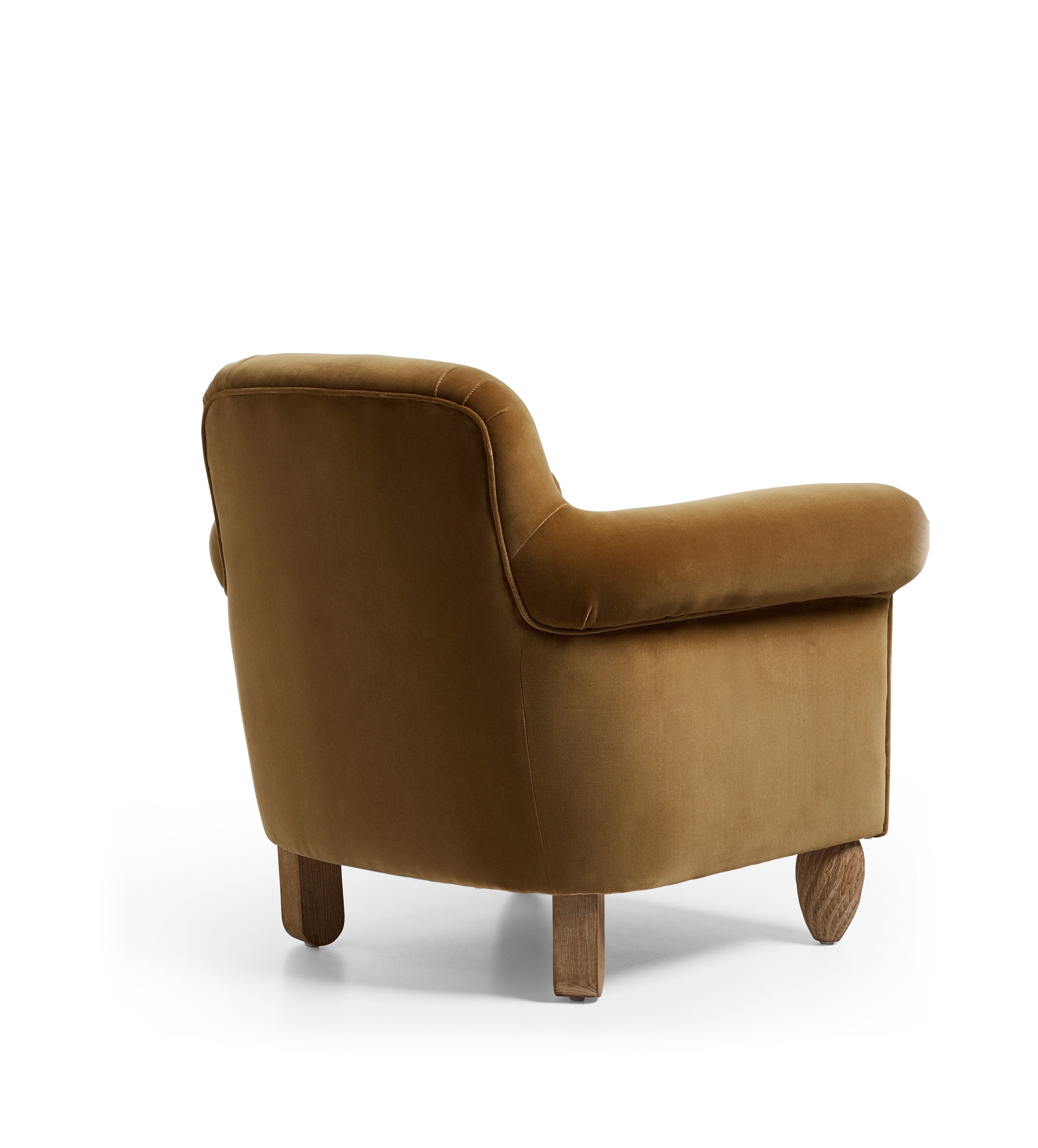 Rupert Velvet Armchair - Fawn