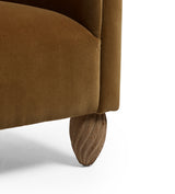 Rupert Velvet Armchair - Fawn