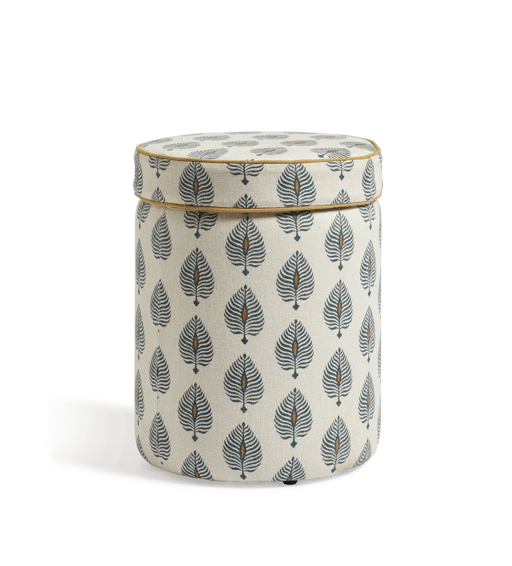 Samena Ocellus Ottoman - Blue/Natural