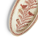 Samla Oval Serving Platter - Red
