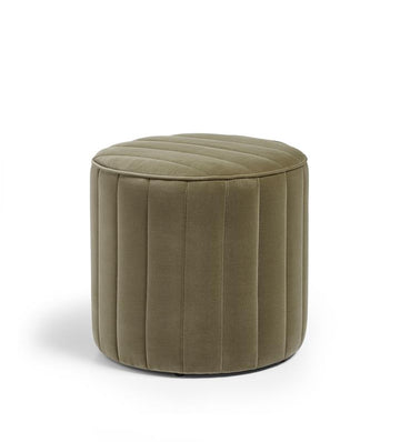 Santorelli Velvet Ottoman - Lichen