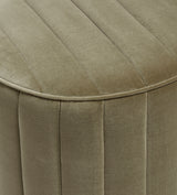 Santorelli Velvet Ottoman - Lichen