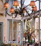 Saras Chandelier - Verdigris
