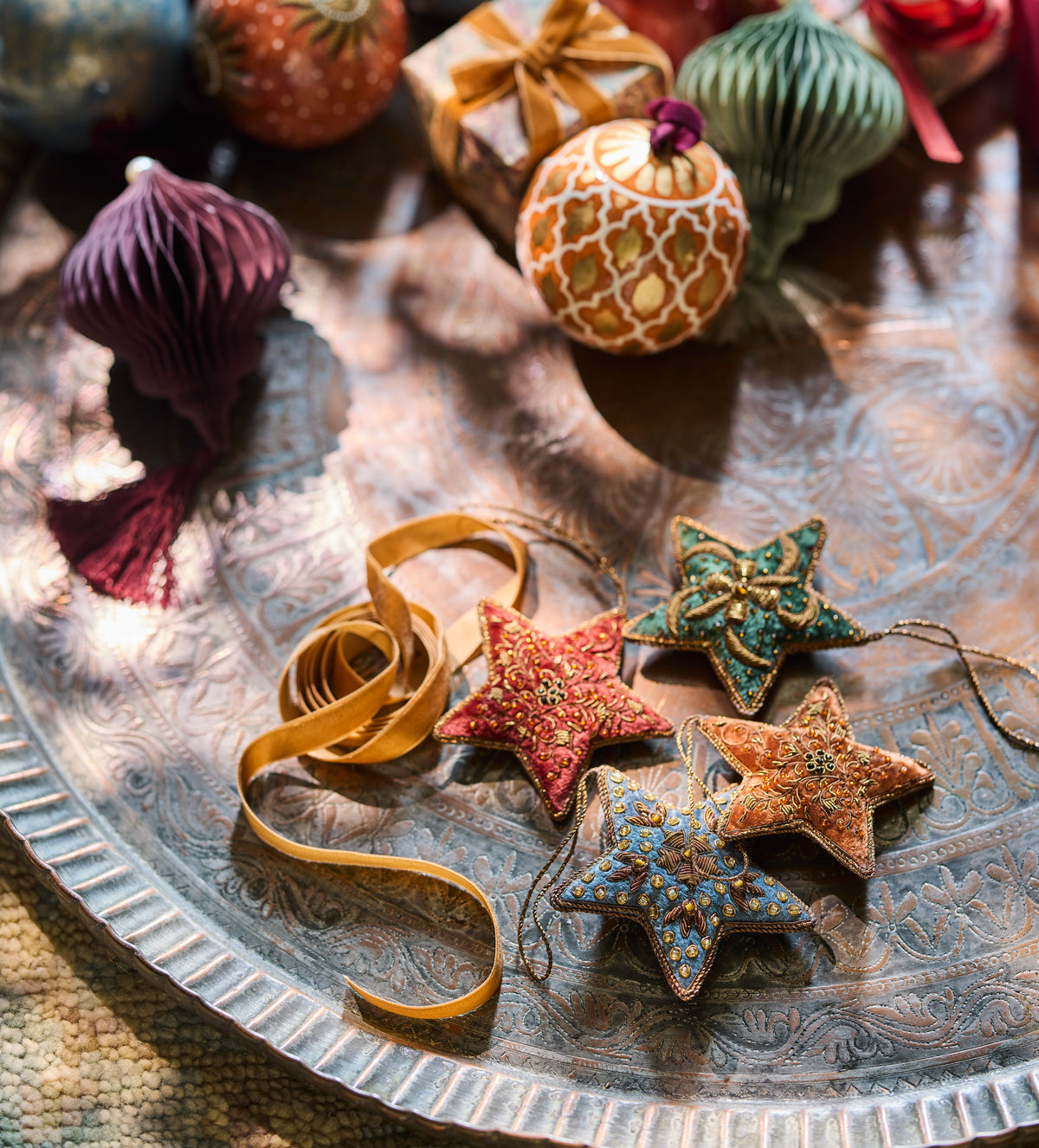 Selina Hanging Decorations - Set of Four - Multi