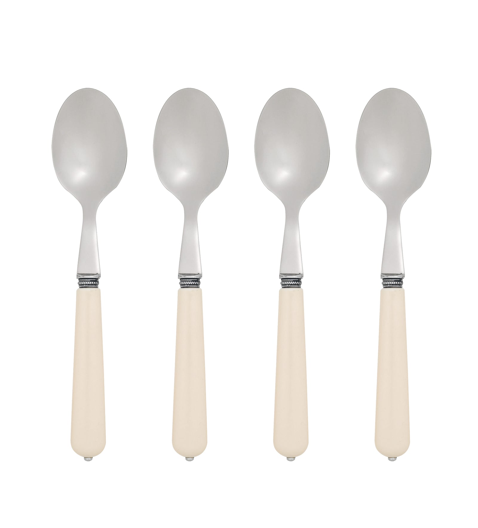 Serving Spoons - Set of Four - Ivory