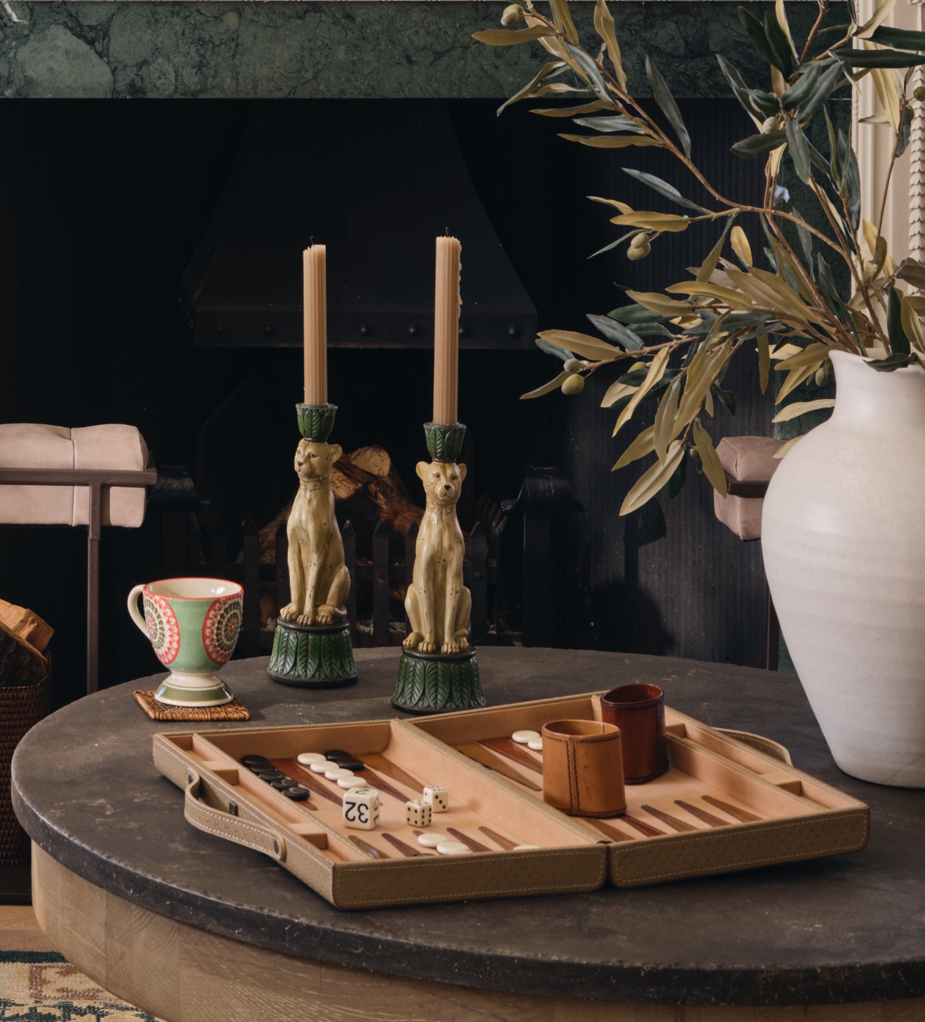 Set Di Tazze In Ceramica Multicolore X6 E Piattini In Legno Di Acacia 1000 15 36 240378 1 Set Di Tazze In Ceramica Multicolore X6 E Piattini In Legno Di Acacia 1000 15 36 240378 1