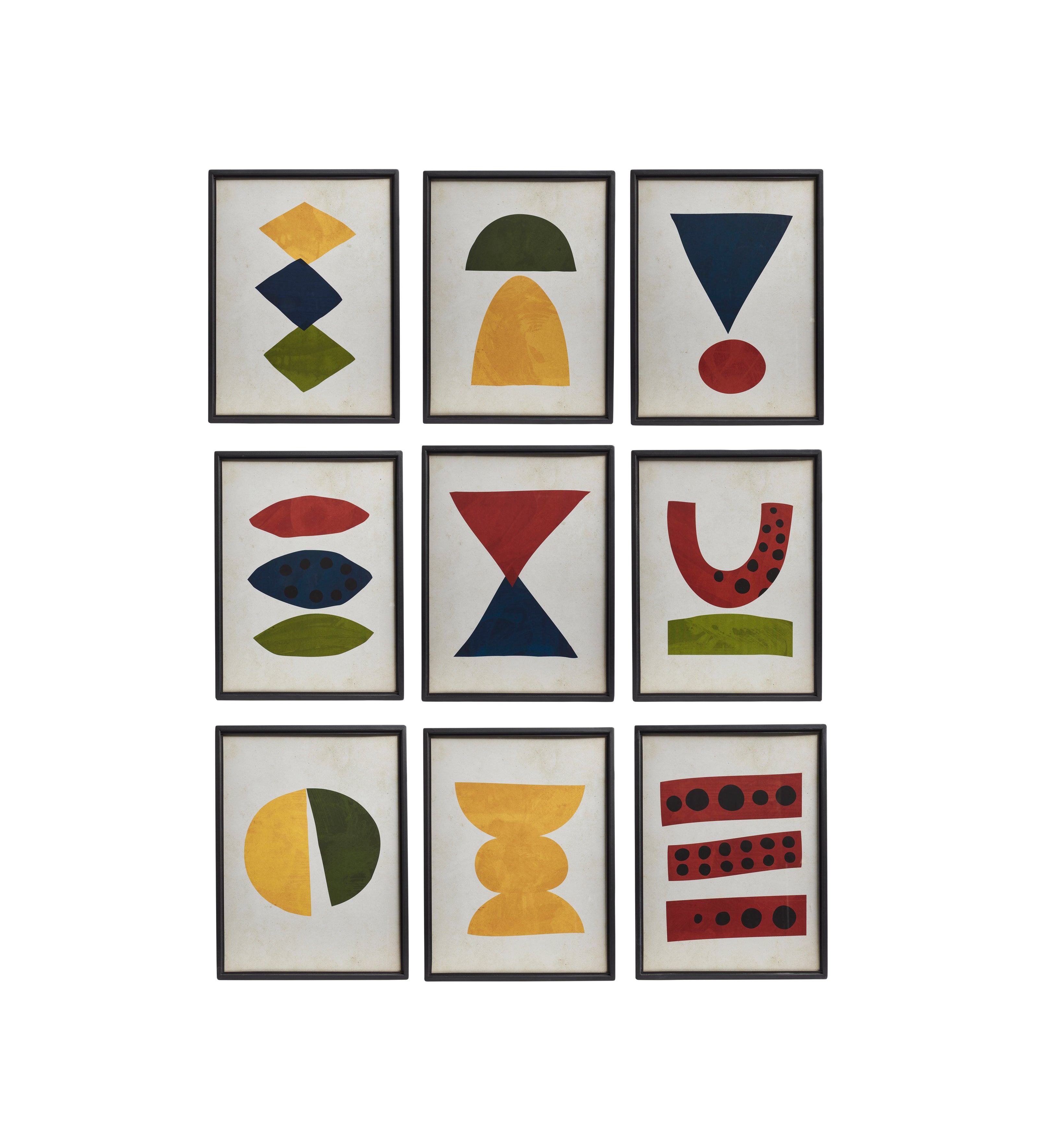 Meleni Prints - Set of Nine - Polychromatic