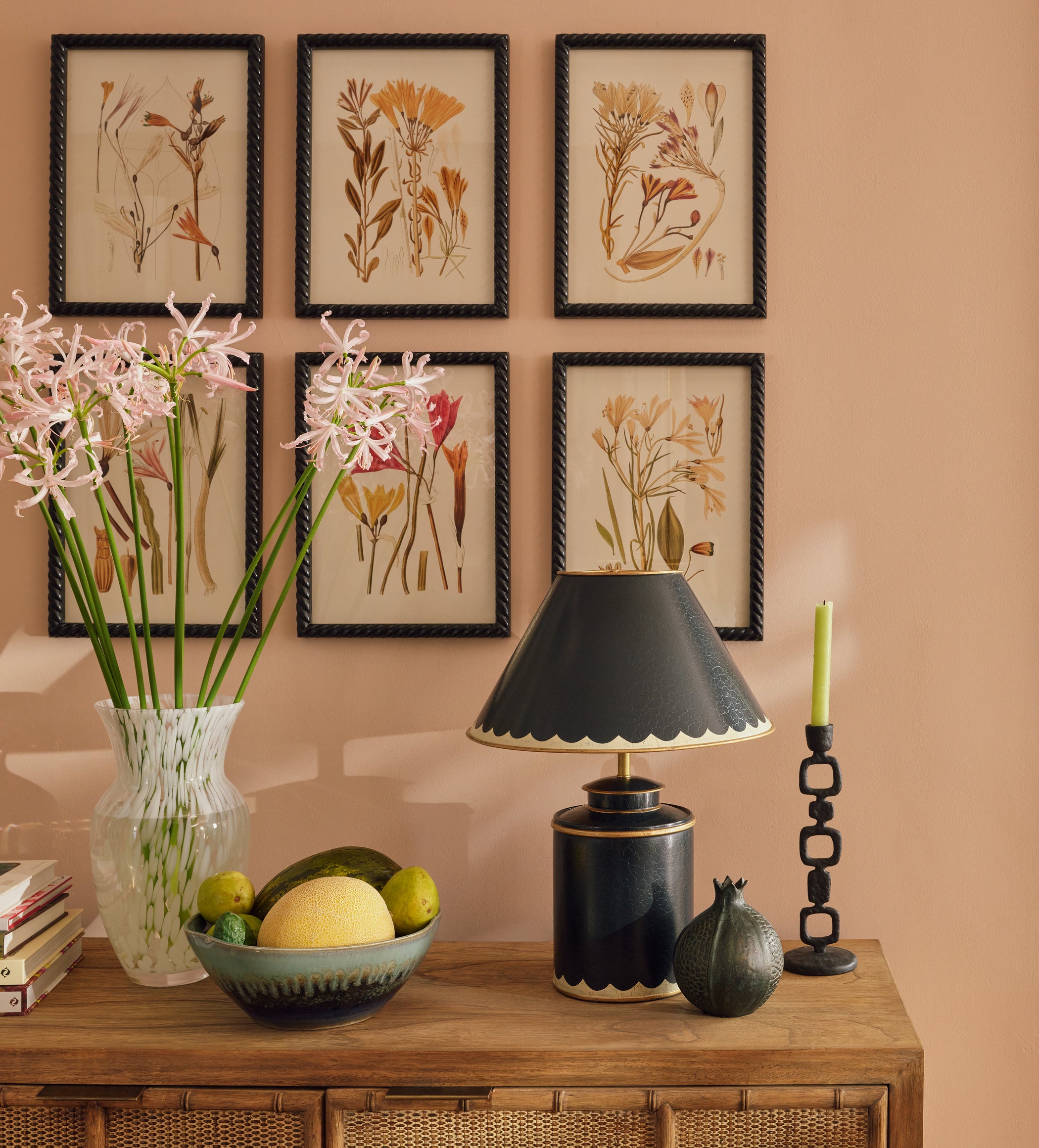 Anna Framed Botanical Prints - Set of Six - Multi