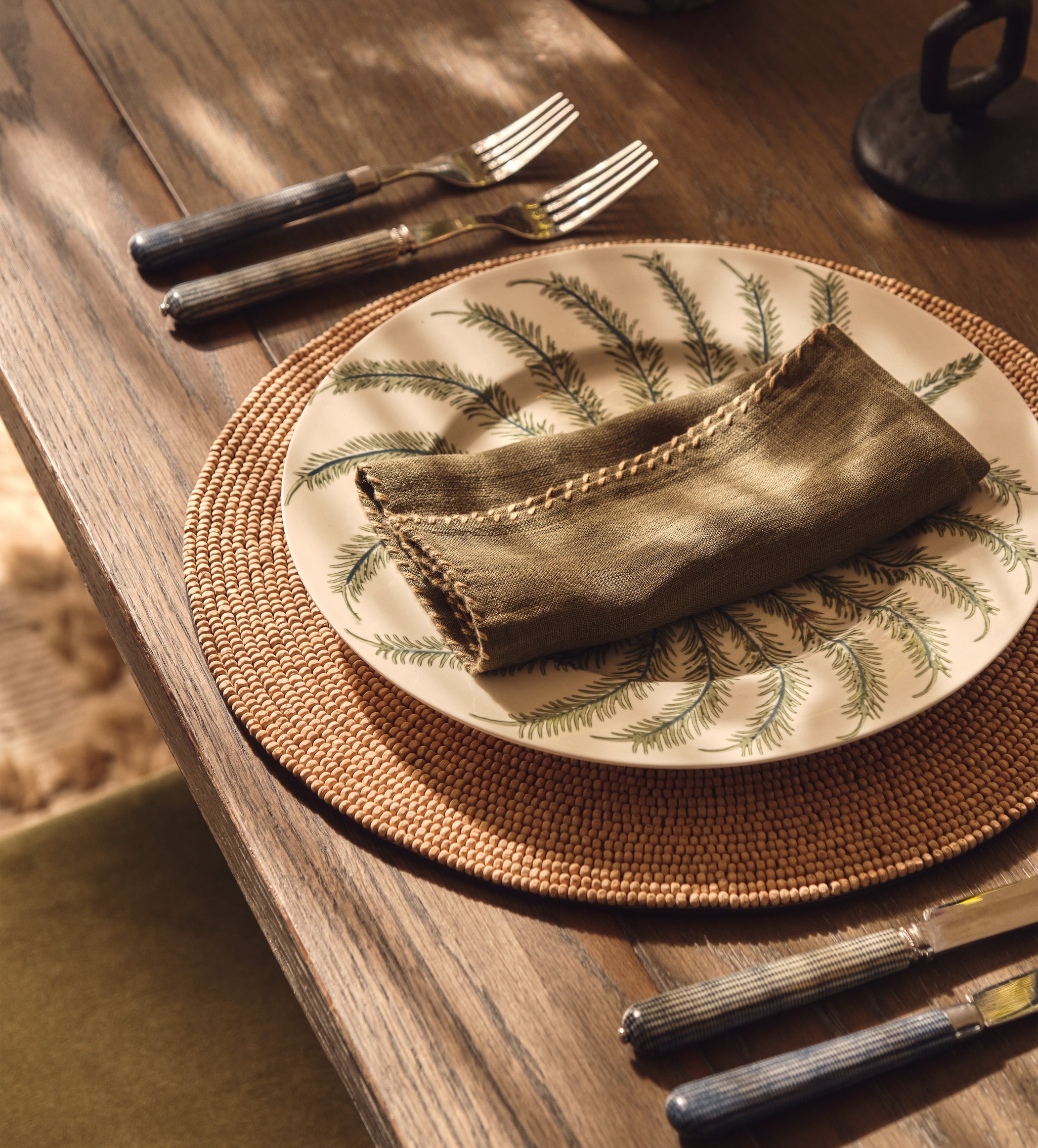 Elias Napkins - Set of Six - Spruce