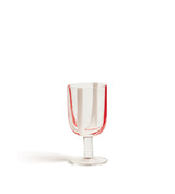 Mila Wine Glasses - Set of Six - Red/White