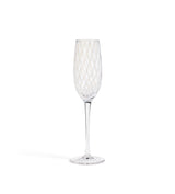 Pulcinella Champagne Glasses - Set of Six - White