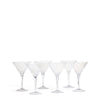 Pulcinella Cocktail Glasses - Set of Six - White