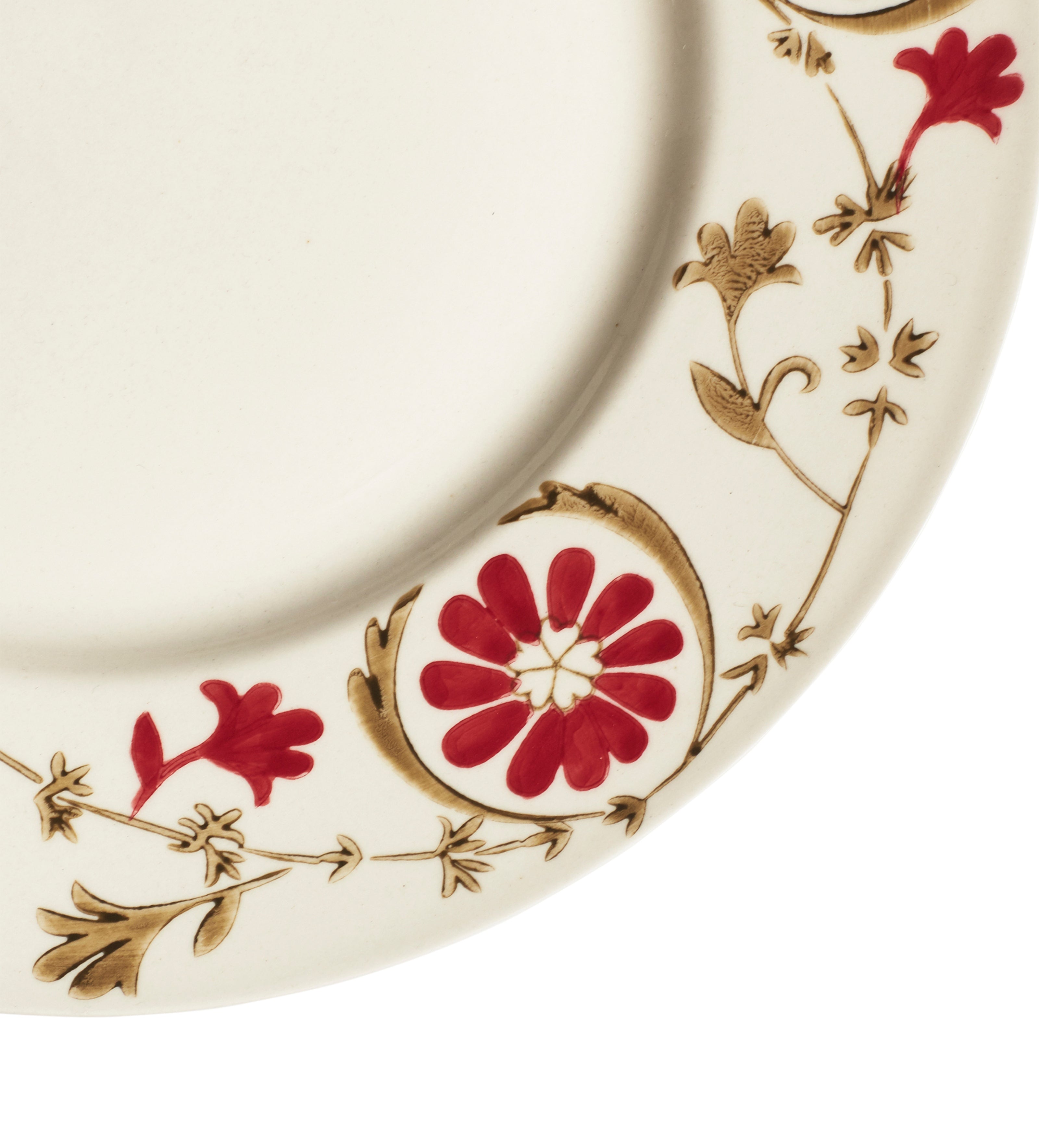 Sheki Side Plates - Set of Six - Olive