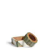 Seva Bone Napkin Rings - Set of Four - Green