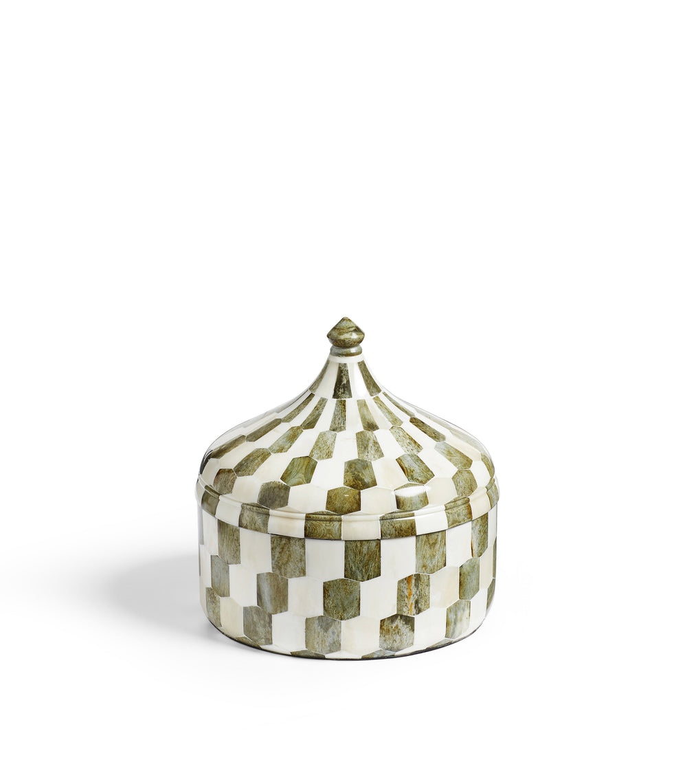 Severini Lidded Pot - Green