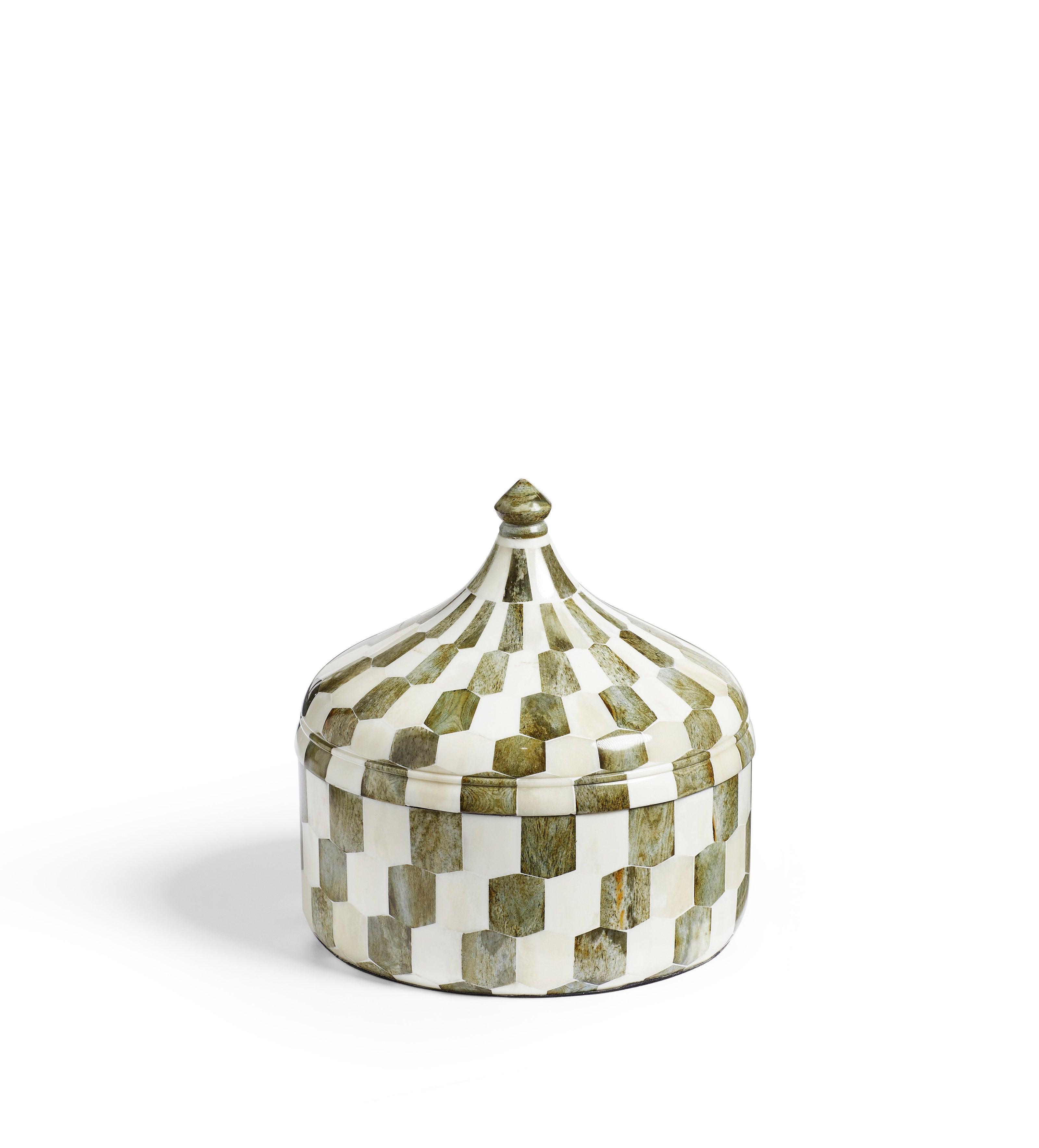 Severini Lidded Pot - Green