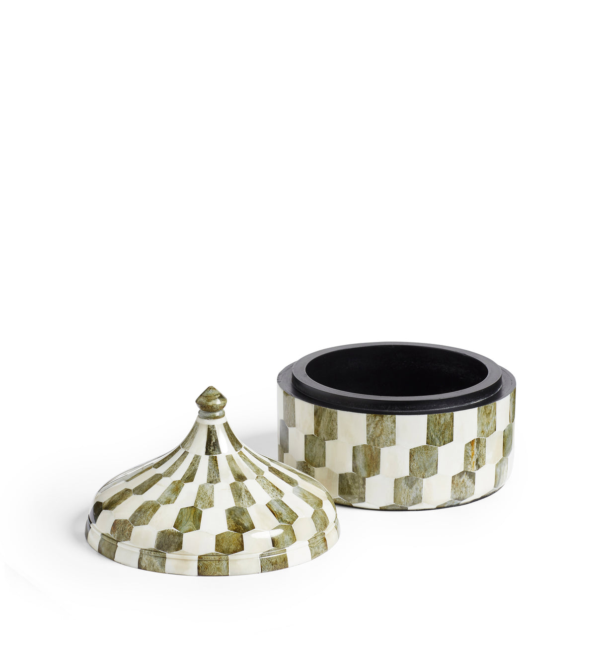 Severini Lidded Pot - Green