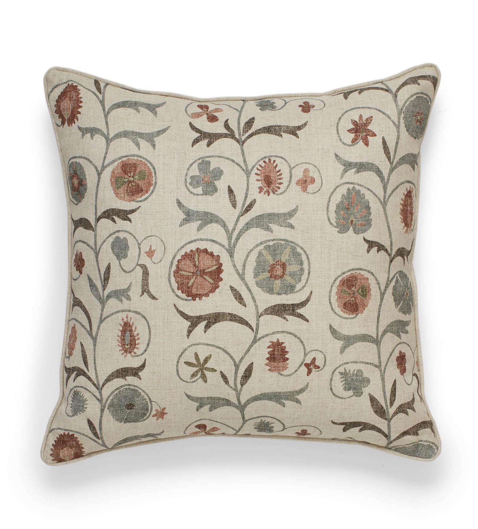 Sheki Cushion Cover - Dark Seafoam