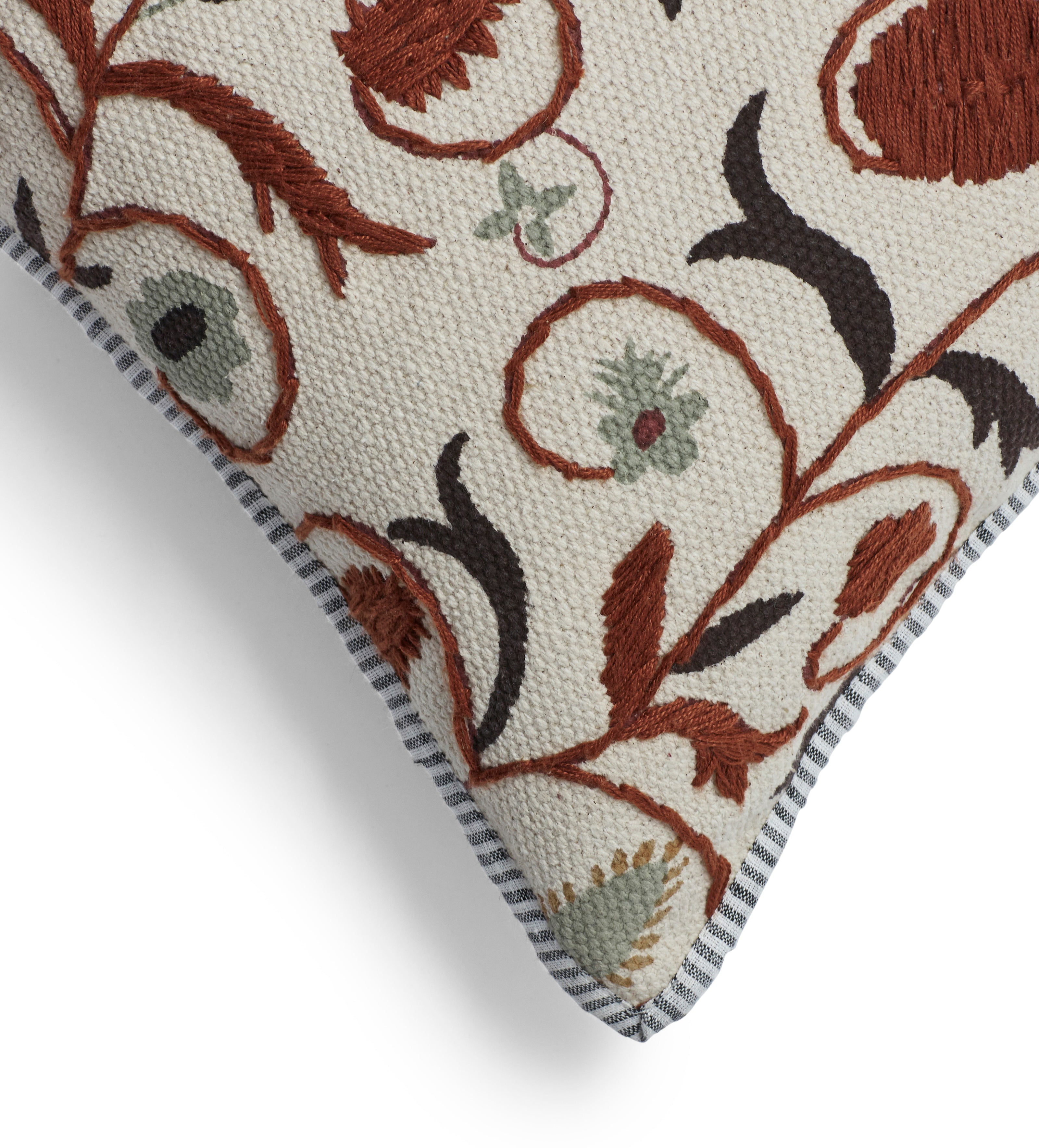 Sheki Cushion Cover - Earthy Red