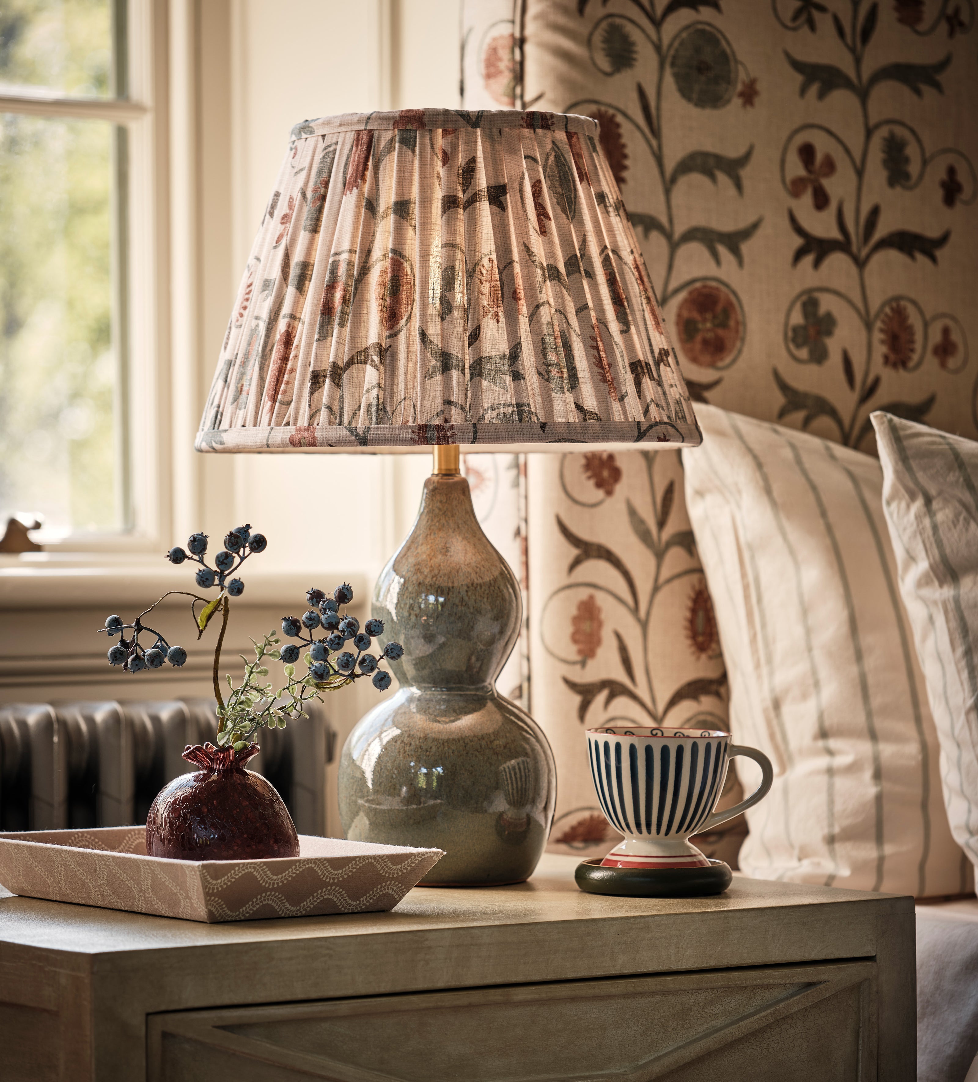 Sheki Lampshade 35cm - Dark Seafoam