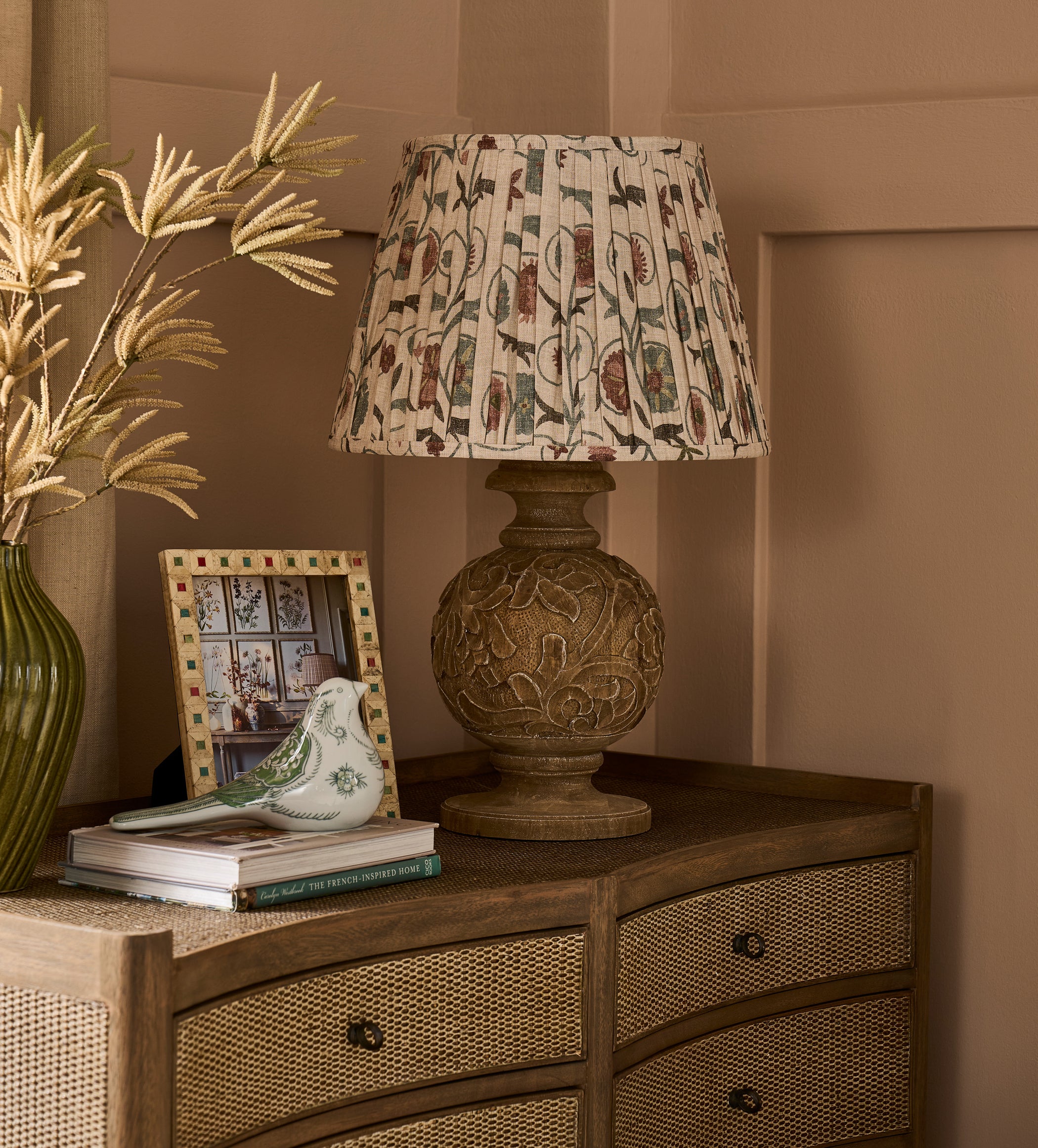 Sheki Lampshade 45cm - Dark Seafoam