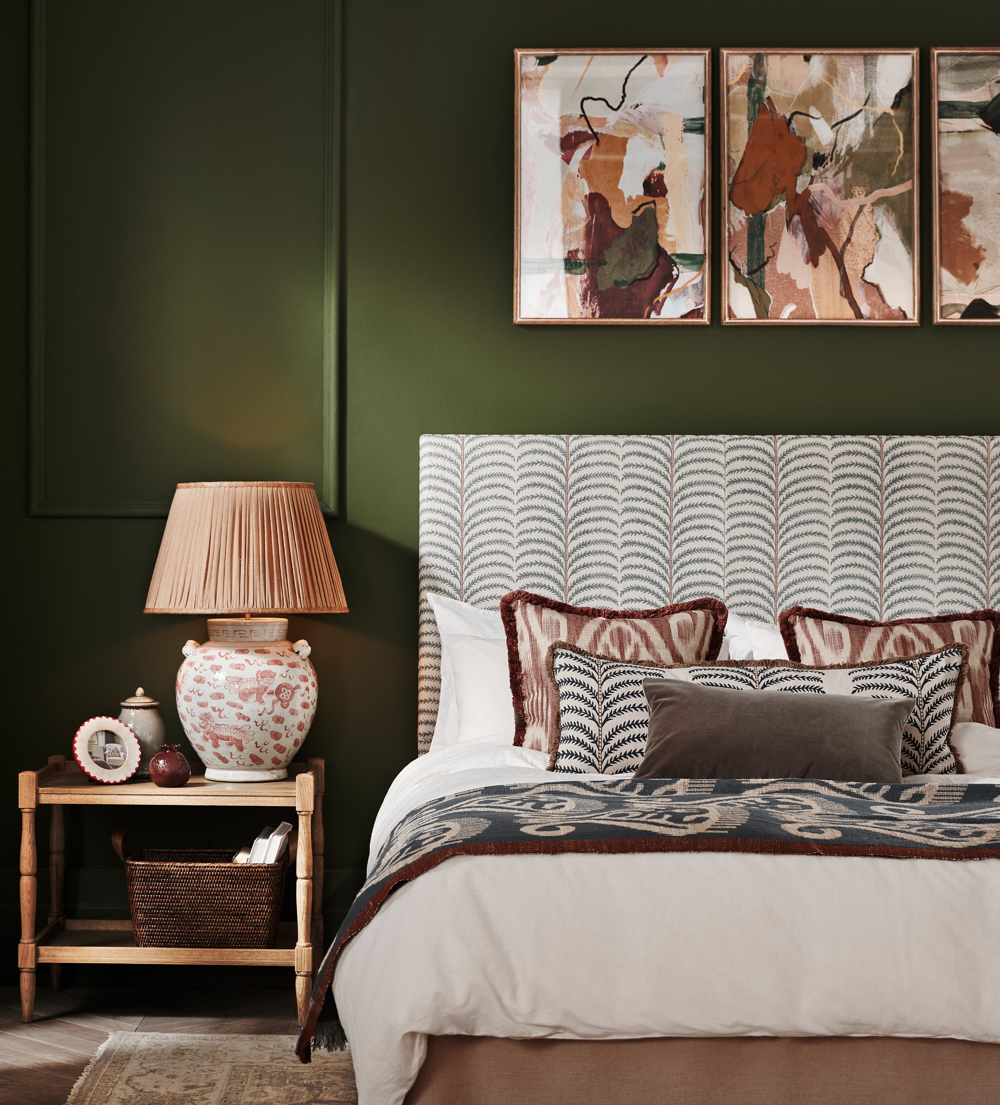 Sheringham King Headboard - Areca Seafoam
