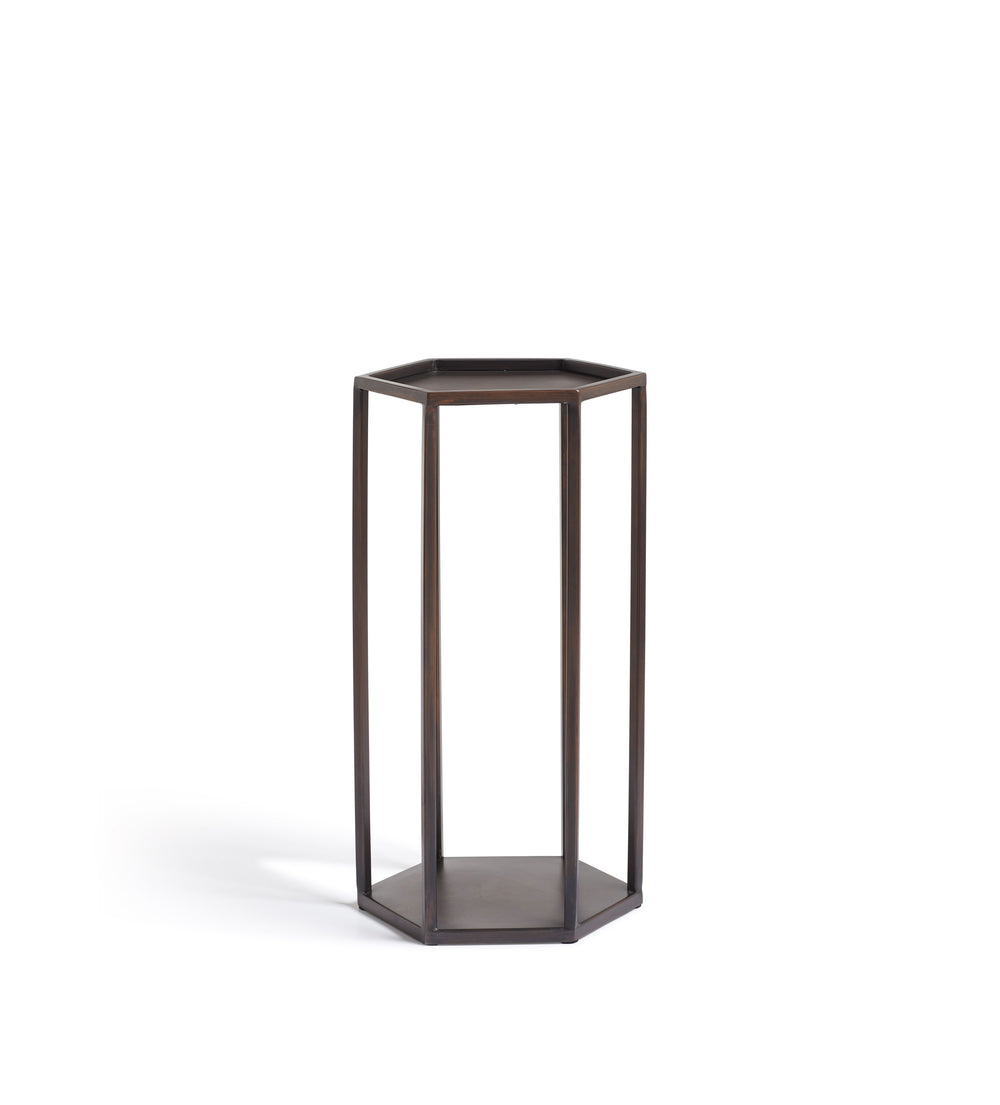 Shida Side Table - Blackened Bronze
