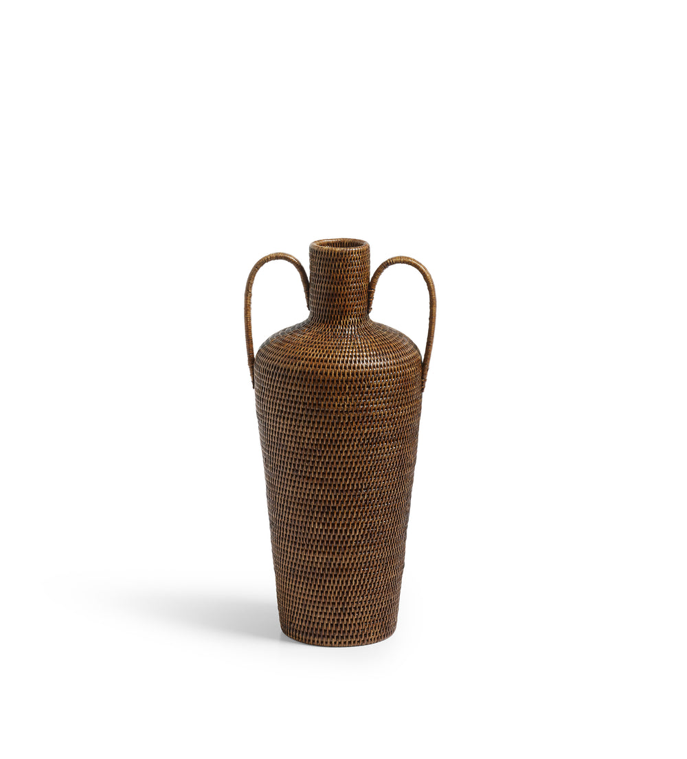 Rousham Short Vase - Antique Brown 