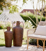 Rousham Short Vase - Antique Brown 