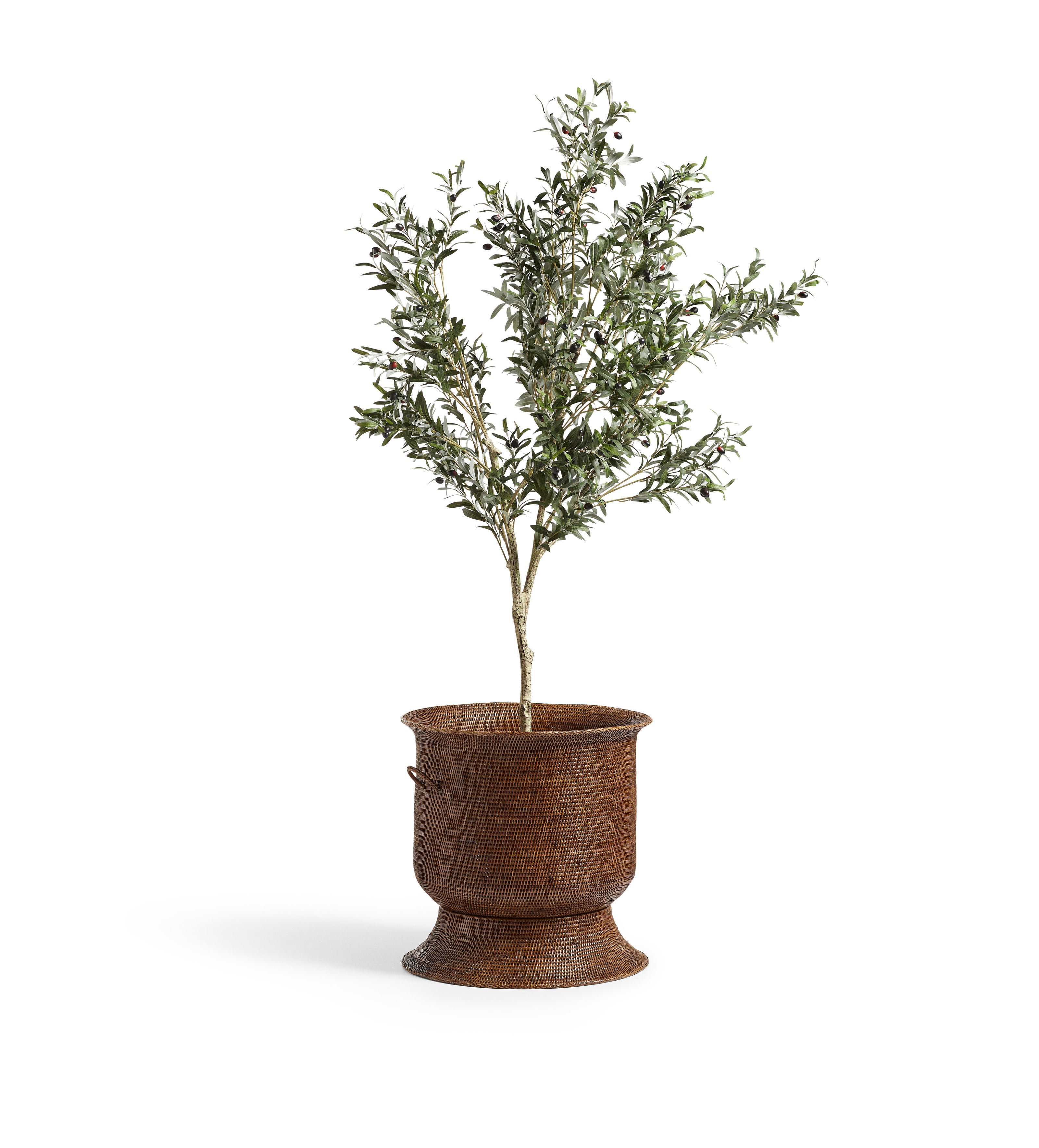 oka plant pots Wildside Short Urn Planter - Antique Brown