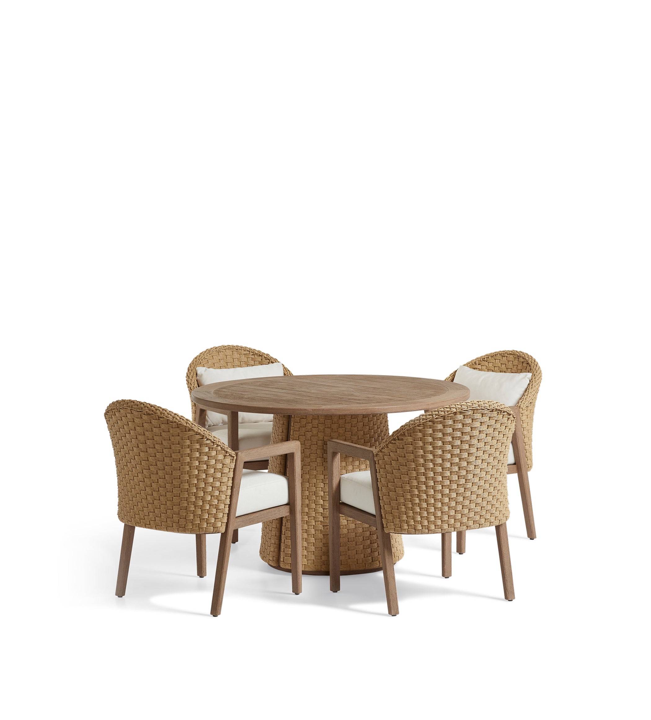 Shorwell Dining Set – Natural Teak