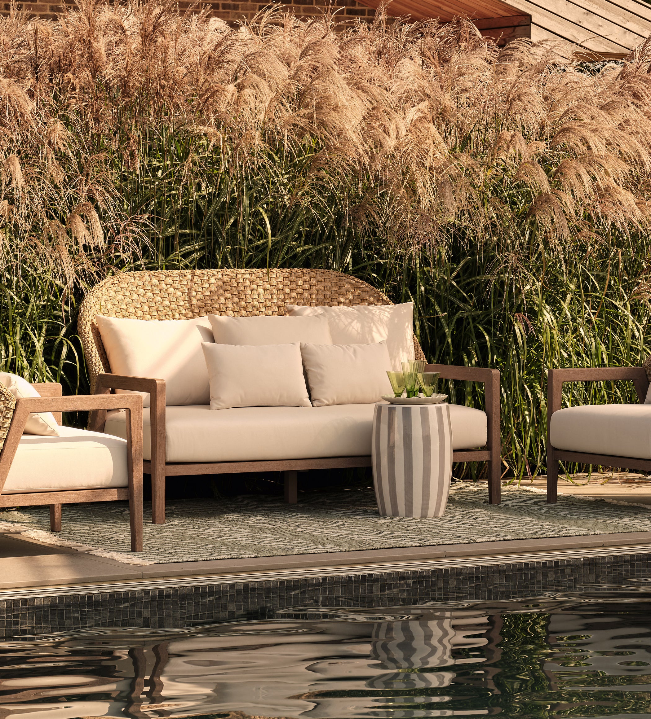 Shorwell Garden Sofa - Natural Teak