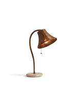 Sikao Rattan Arc Table Lamp - Antique Brown