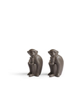 Simia Pair of Candle Holders - Antique Brown