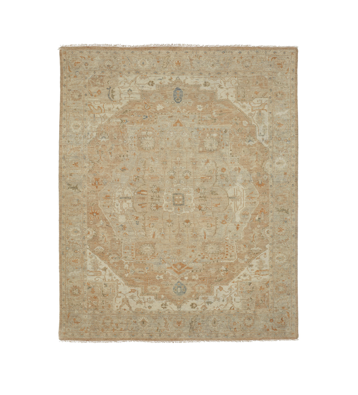 Oka Rust Rug Sivana Rug 244x305cm - Warm Natural | OKA