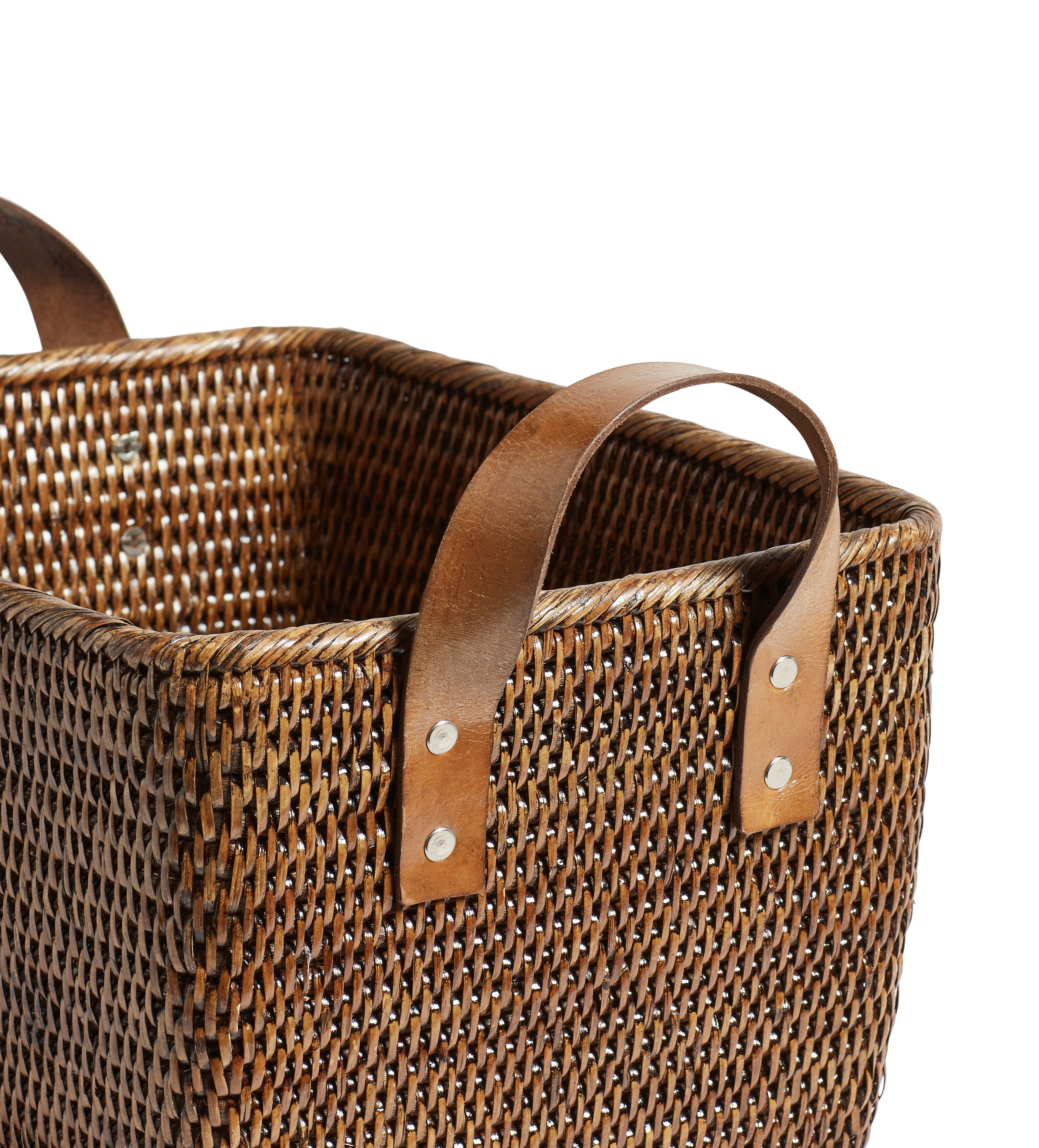 Fairfax Basket - Small - Brown | OKA