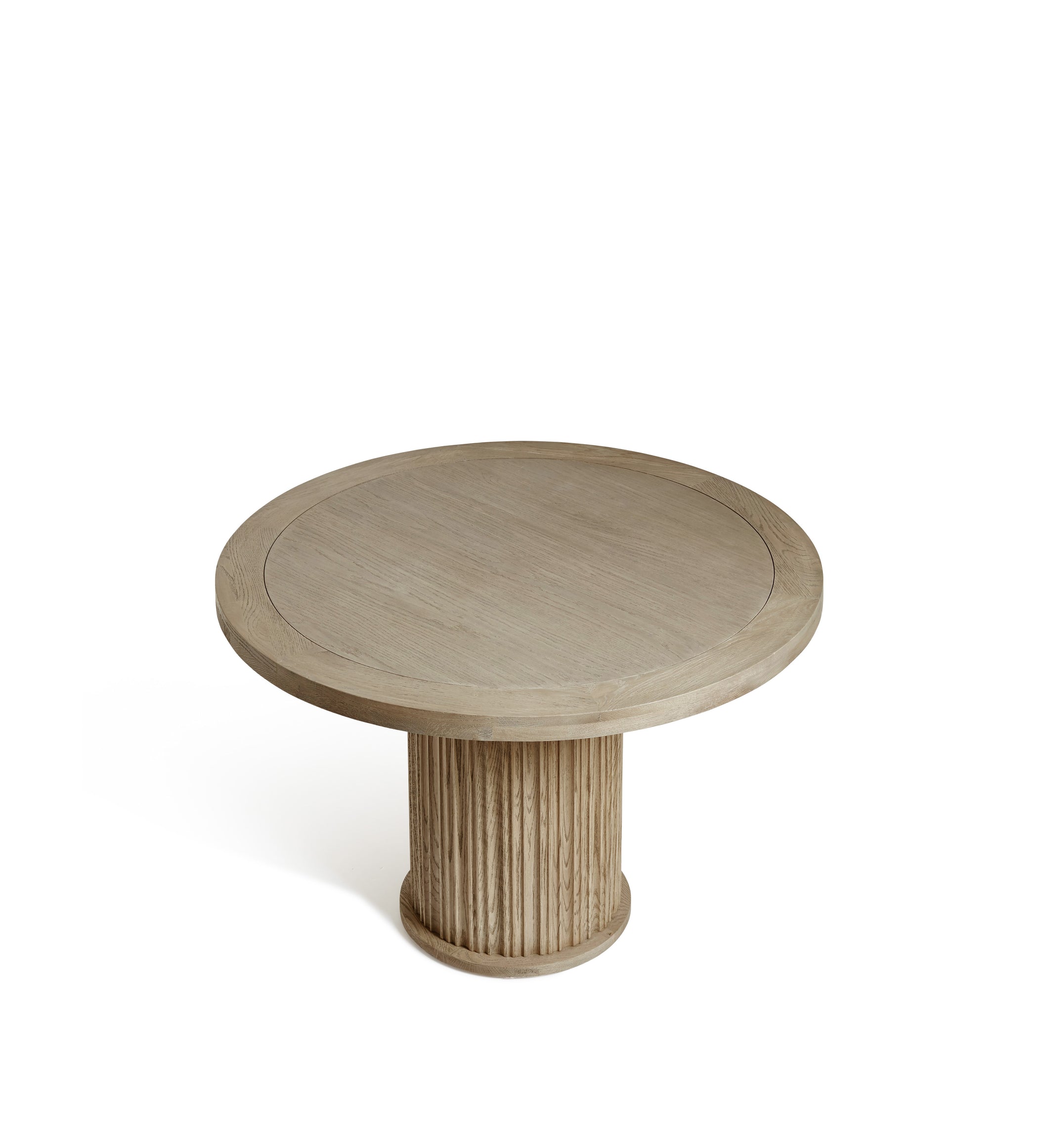 Marcus Round Dining Table - Small - Weathered Oak