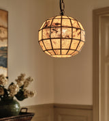 Torsten Stone Globe Pendant Lamp - Natural - Small