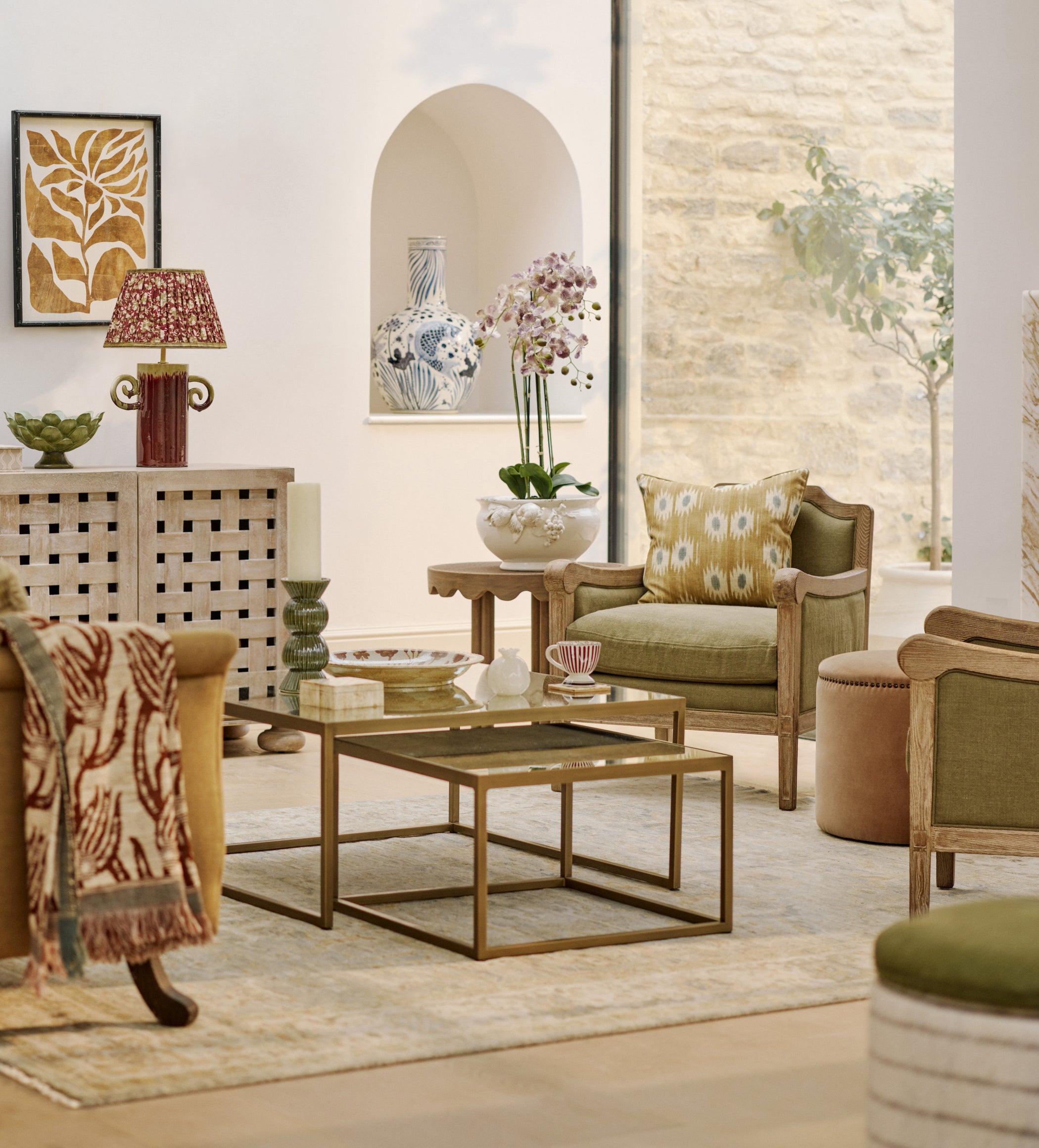 Solasta Nesting Coffee Table - Antique Bronze