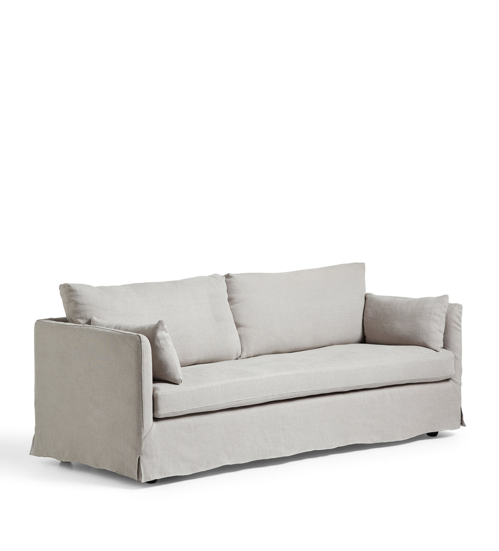 Solatium Linen 3 Seater Sofa - Silver Grey