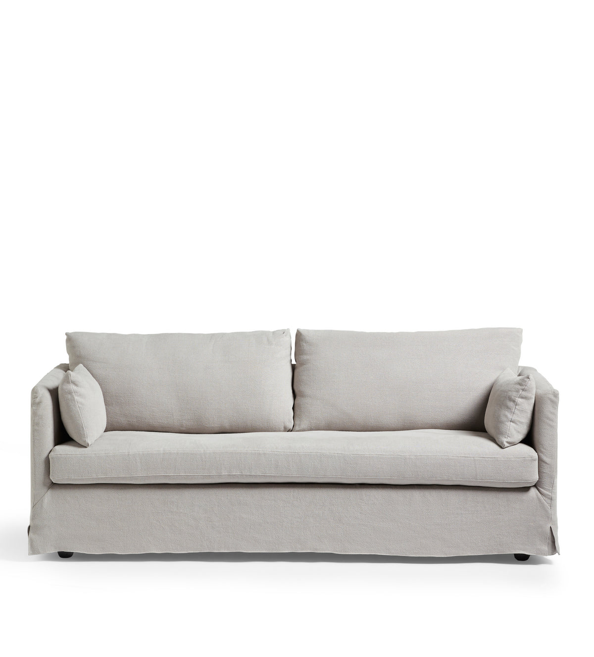 Solatium Linen 3 Seater Sofa - Silver Grey