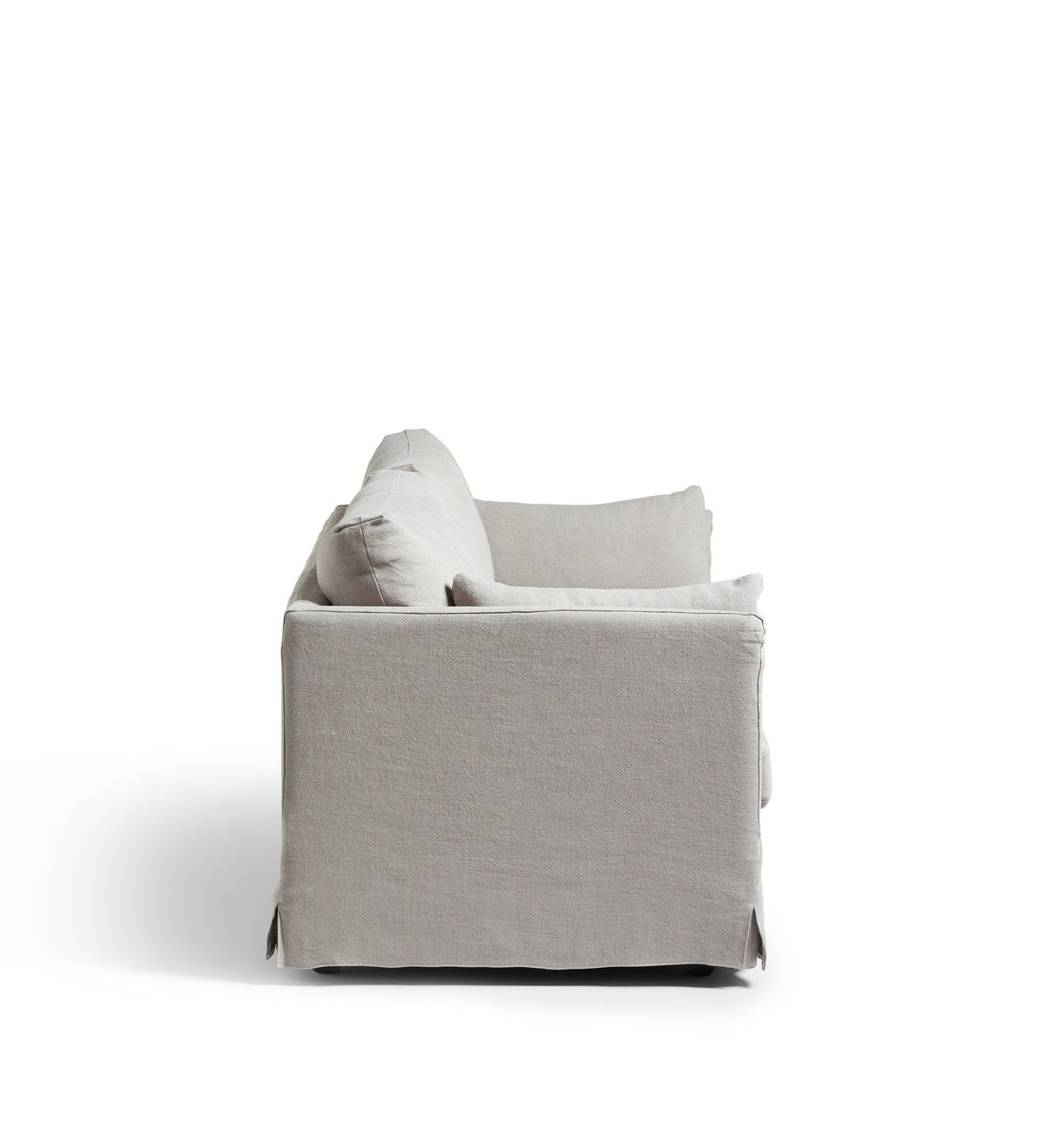 Solatium Linen 3 Seater Sofa - Silver Grey