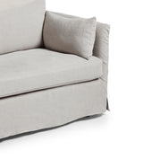 Solatium Linen 3 Seater Sofa - Silver Grey