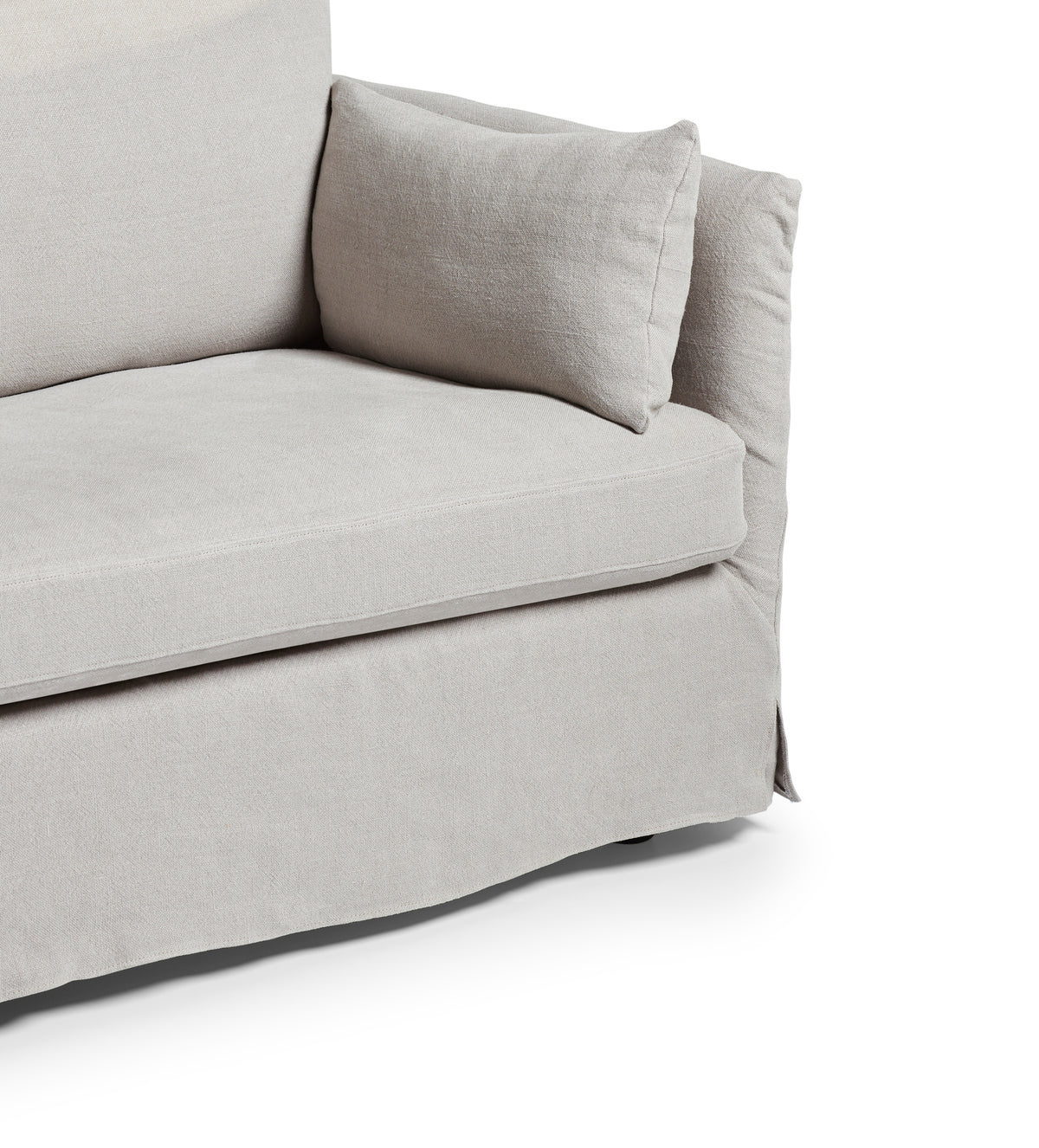 Solatium Linen 3 Seater Sofa - Silver Grey
