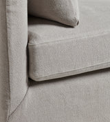 Solatium Linen 3 Seater Sofa - Silver Grey