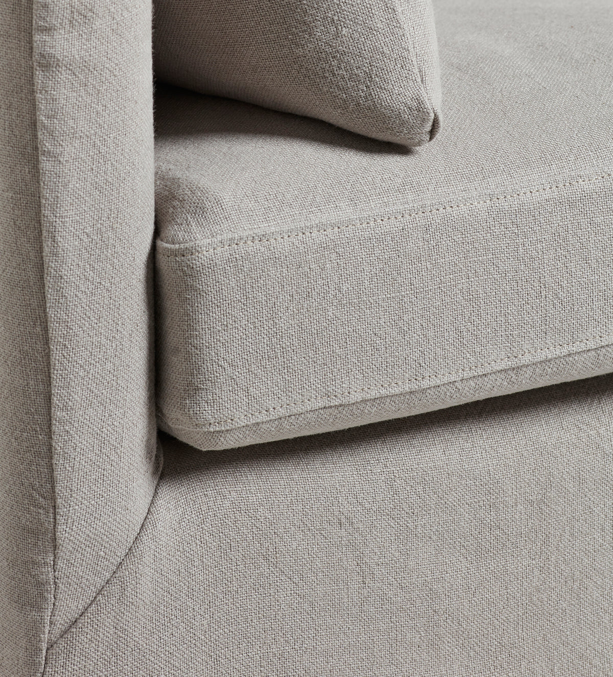 Solatium Linen 3 Seater Sofa - Silver Grey
