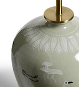 Songnen Crane Table Lamp Base - Celadon